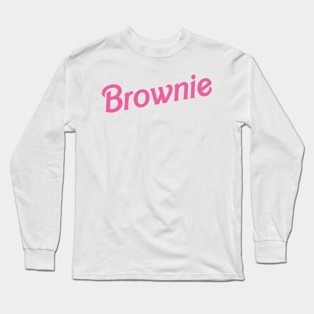 Sweet Holiday Delight: Brownie Magic Long Sleeve T-Shirt by MEWRCH